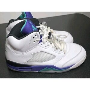 Air Jordan 5 Retro NRG Grape Fresh Prince AV3919-135 Men 12 White Purple Y2K EUC